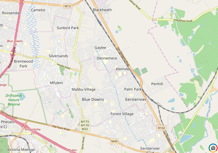 Map location of Wesbank